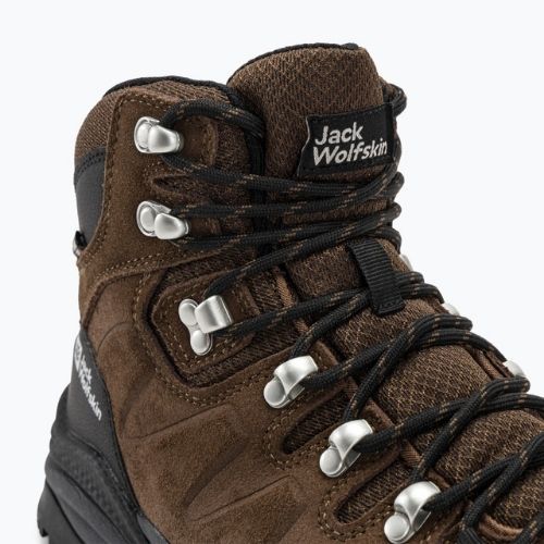 Чоловічі трекінгові черевики Jack Wolfskin Refugio Texapore Mid brown/фантом