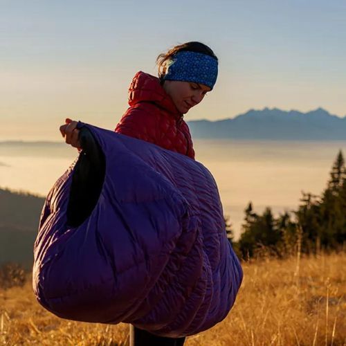 Спальний мішок AURA AR 300 195 см фіолетовий