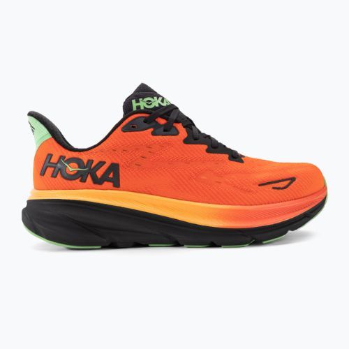 Чоловічі бігові кросівки HOKA Clifton 9 полум'я / яскраво-помаранчеві