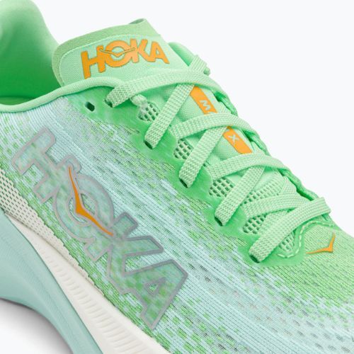 Жіночі бігові кросівки HOKA Mach X lime glow / сонячний океан