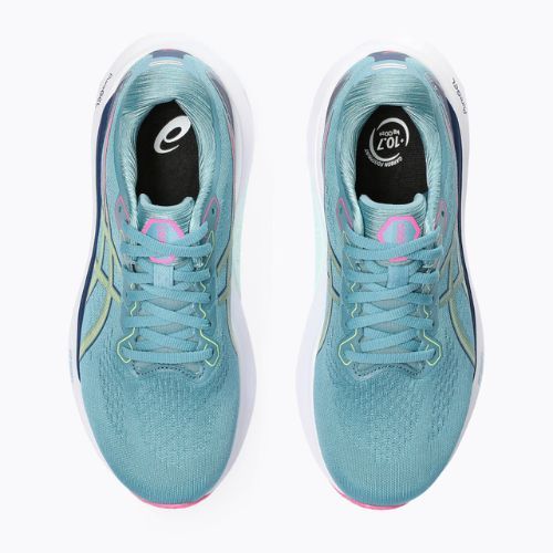 Жіночі бігові кросівки ASICS Gel-Kayano 30 синій / лаймовий зелений