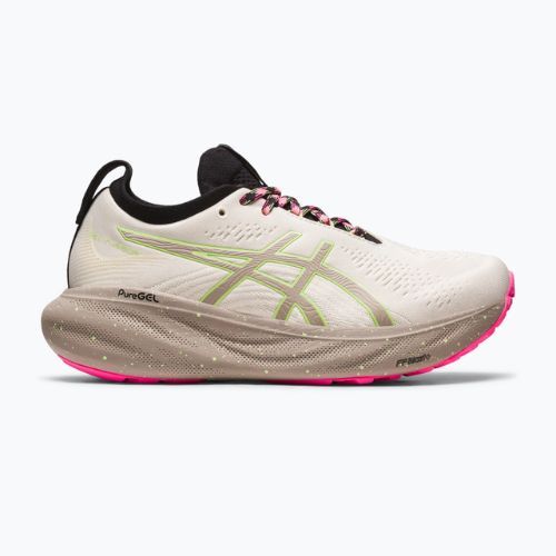Жіночі бігові кросівки ASICS Gel-Nimbus 25 TR nature bath / лаймовий зелений