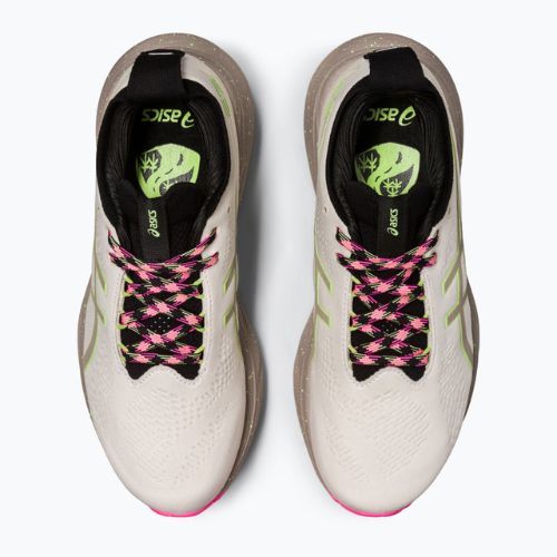 Жіночі бігові кросівки ASICS Gel-Nimbus 25 TR nature bath / лаймовий зелений