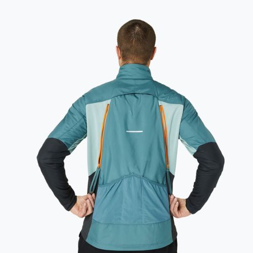 Чоловіча зимова бігова куртка ASICS туманний чирок / графітовий сірий