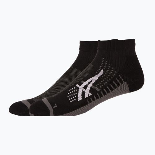 Шкарпетки для бігу ASICS Icon Run Quarter Performance чорні/сірі