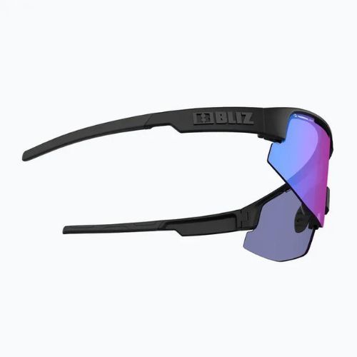 Велосипедні окуляри Bliz Matrix Nano Optics Nordic Light S2 матові чорні/бегонія/фіолетово-сині мульти