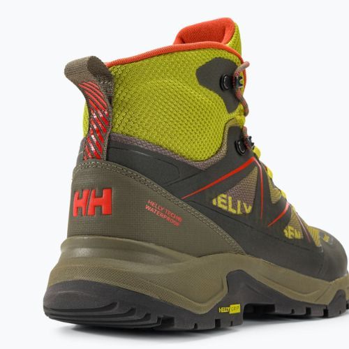 Чоловічі трекінгові черевики Helly Hansen Cascade Mid HT неоновий мох/утилітарний зелений