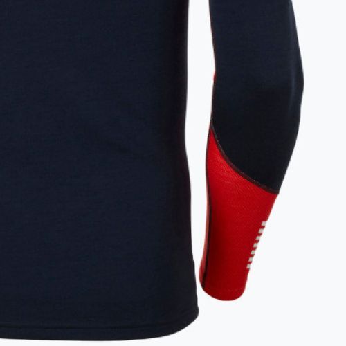 Чоловіча термокофта Helly Hansen Lifa Merino середня вага 1/2 на блискавці темно-синій