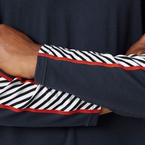 Термокофта чоловіча Helly Hansen Lifa Active Stripe Crew темно-синій