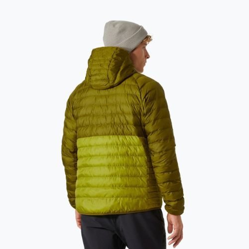 Чоловічий пуховик Helly Hansen Banff з капюшоном утеплювач яскравий мох