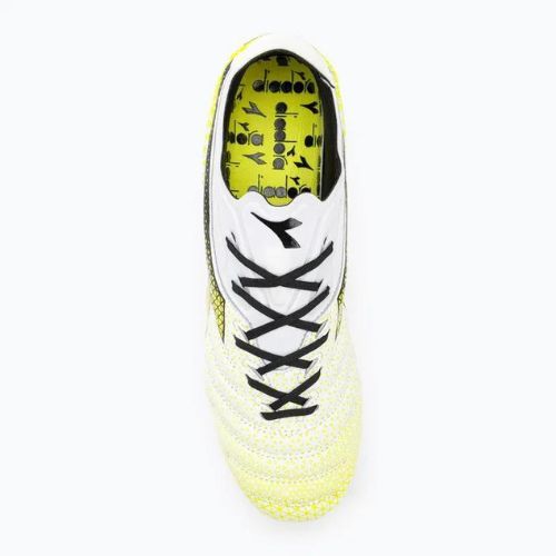 Чоловічі футбольні бутси Diadora Brasil Elite Tech GR LPX білі/чорні/флуо жовті