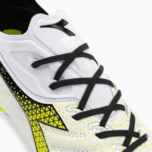 Чоловічі футбольні бутси Diadora Brasil Elite Tech GR LPX білі/чорні/флуо жовті