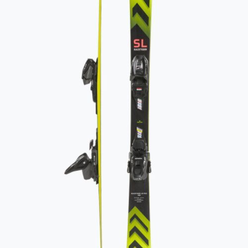 Дитячі гірські лижі Völkl Racetiger Junior Pro + 7.0 VMotion Jr flo жовті/чорні