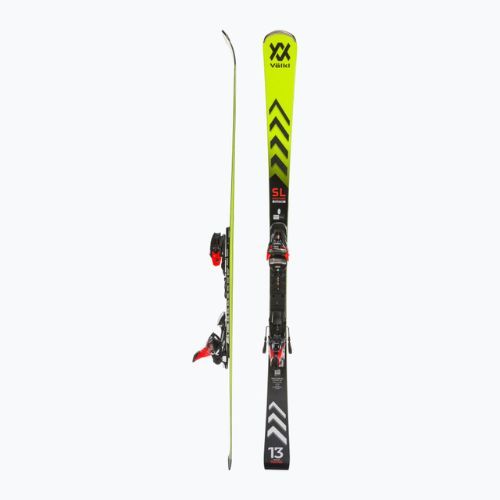 Гірські лижі Völkl Racetiger SL Master + XComp 16 GW жовто-чорні