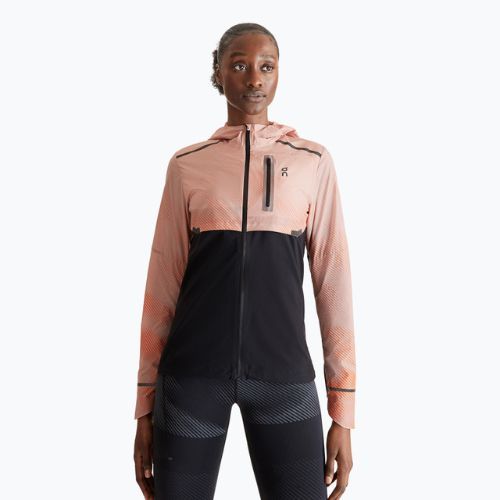 Куртка для бігу жіноча On Weather Lumos woodrose/black