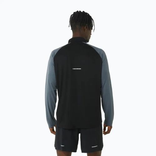 Лонгслів для бігу чоловічий ASICS Icon 1/2 Zip performance black/carrier grey