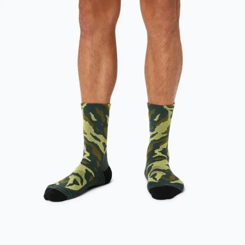Шкарпетки для бігу ASICS Color Camo Run Crew rain forest/cactus/glow yellow