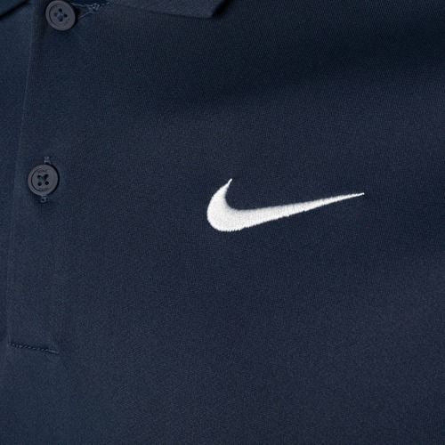 Футболка для тенісу чоловіча Nike Court Dri-Fit Polo Solid obsidian/white