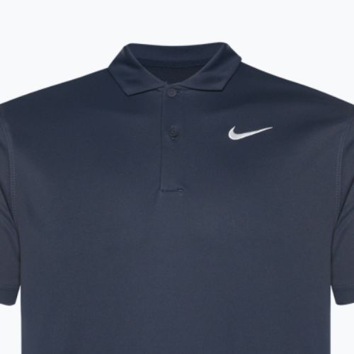 Футболка для тенісу чоловіча Nike Court Dri-Fit Polo Solid obsidian/white
