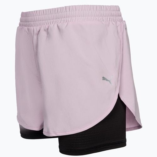 Шорти для бігу жіночі PUMA Run Favorite Woven 2In1 3" puma black/grape mist