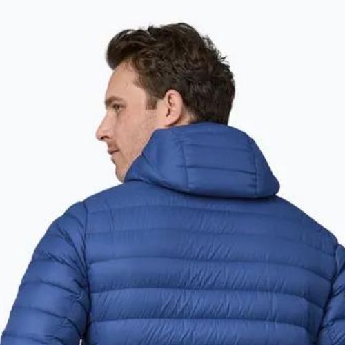 Пуховик чоловічий Patagonia Down Sweater Hoody passage blue