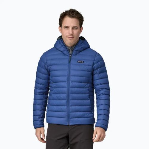 Пуховик чоловічий Patagonia Down Sweater Hoody passage blue