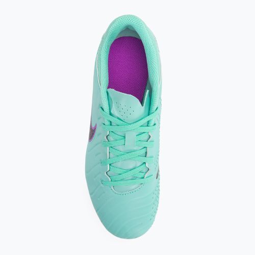 Футбольні бутси кросівки дитячі Nike Jr Legend 10 Academy FG/MG hyper turquoise/fuchsia dream/black
