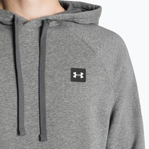 Кофта чоловіча Under Armour Rival Hoodie pitch gray light heather/onyx white