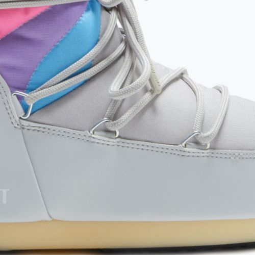 Снігоступи жіночі Moon Boot Icon Low Rainbow glacier grey