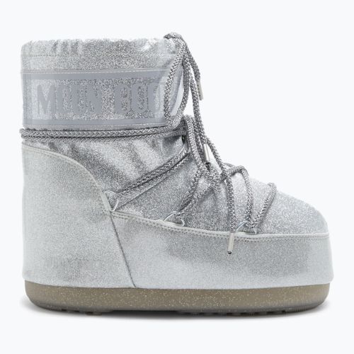 Черевики зимові жіночі Moon Boot Icon Low Glitter silver