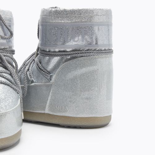 Черевики зимові жіночі Moon Boot Icon Low Glitter silver