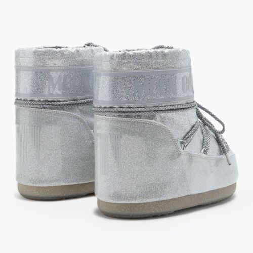 Черевики зимові жіночі Moon Boot Icon Low Glitter silver