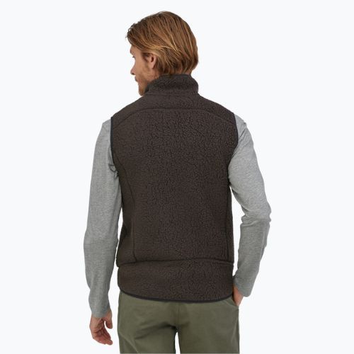 Чоловічий фліс Patagonia Retro ворсовий фліс без рукавів чорний