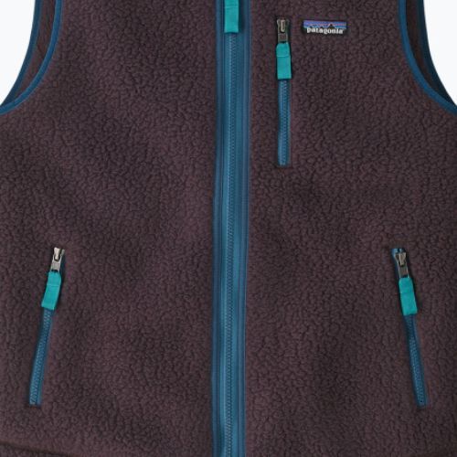 Чоловічий фліс Patagonia Ретро з ворсом без рукавів обсидіанова слива