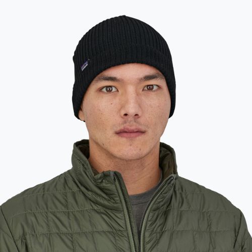 Зимова шапка Patagonia Fishermans Rolled Beanie чорна