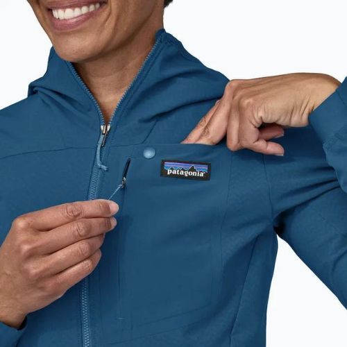 Куртка софтшелл жіноча Patagonia R1 CrossStrata Hoody lagom blue