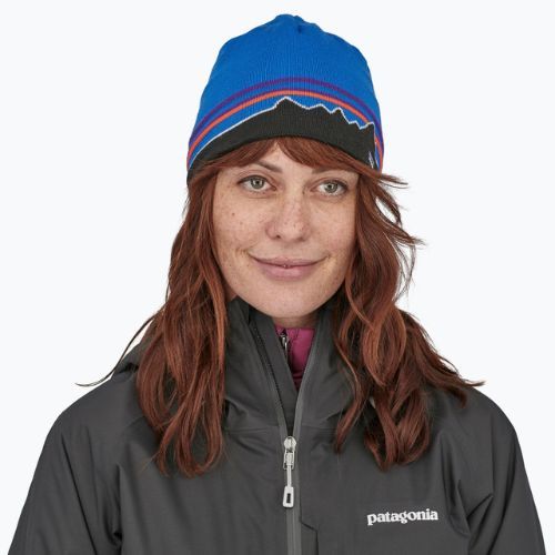 Шапка Patagonia зимова класична fitz roy/andes blue