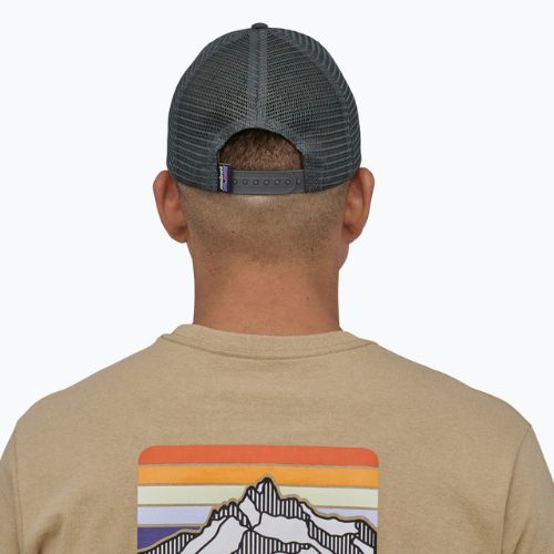 Бейсболка Patagonia P-6 Logo LoPro Trucker кузня сіра