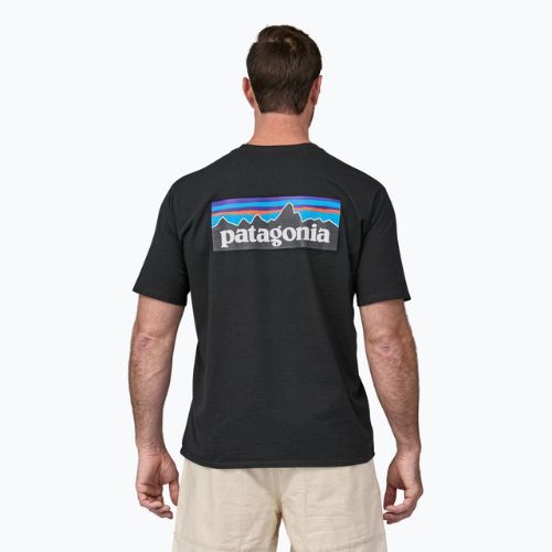 Чоловіча трекінгова футболка Patagonia P-6 Logo Responsibili-Tee чорна