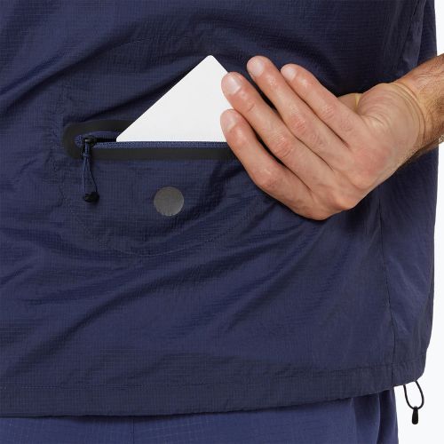 Чоловіча безрукавка ASICS Metarun Packable Gilet темно-синій