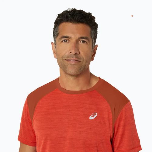 Чоловіча бігова сорочка ASICS Road true red/spice latte