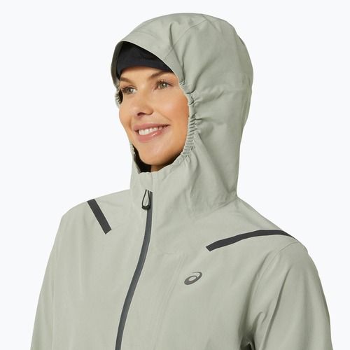 Жіноча бігова куртка ASICS Accelerate Waterproof 2.0 оливково-сіра