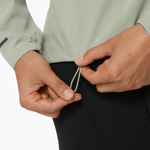 Жіноча бігова куртка ASICS Accelerate Waterproof 2.0 оливково-сіра