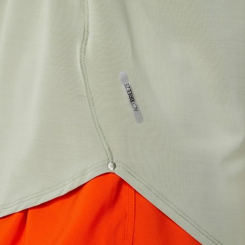 Жіноча бігова сорочка ASICS Road оливково-сіра