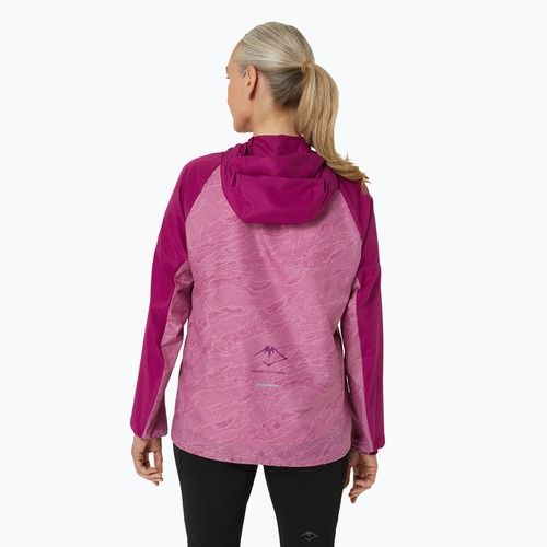 Жіноча бігова куртка ASICS Fujitrail Packable м'яка ягода/ожина