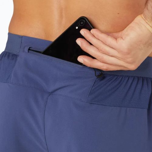 Чоловічі бігові шорти ASICS Road 5IN темно-сині