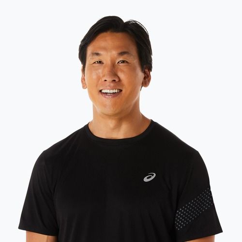 Чоловіча бігова сорочка ASICS Icon performance black / carrier grey