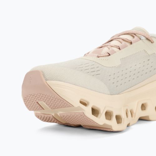 Черевики для бігу жіночі On Cloudmonster moon/fawn