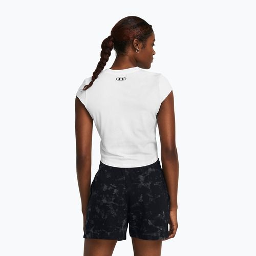 Лонгслів для тренувань жіночий Under Armour Project Underground Cap white/black