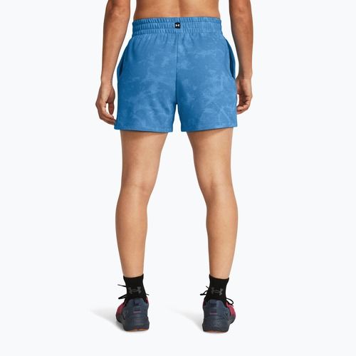 Шорти для тренувань жіночі Under Armour Project Rock Underground Terry viral blue/phoenix/white